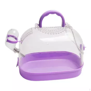 Клетка-переноска для хомяка, шиншилла, удобная клетка для домашних животных, выездная морская свинка, путешествие фиолетовый