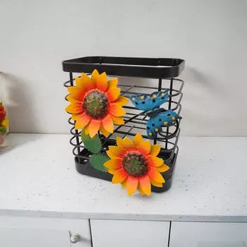 Клетка Подставка для кухонных принадлежностей для кухонных инструментов Столовые приборы Сушилка Корзина Butterfly