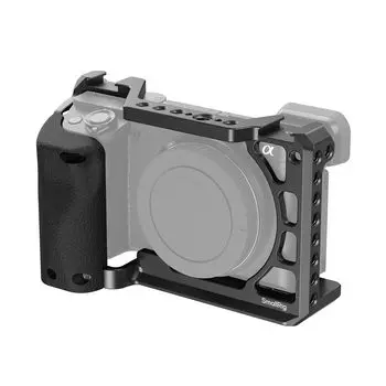 Клетка SmallRig для A6100 A6300 A6400, силиконовая рукоятка, винтовое отверстие, холодный башмак с быстросъемной площадкой, совместимая с Sony Alpha 6100 Alpha 6300 Alpha