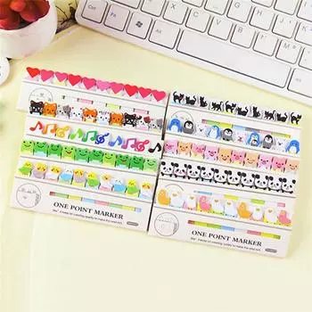 Клеющиеся стикеры закладки. black cat