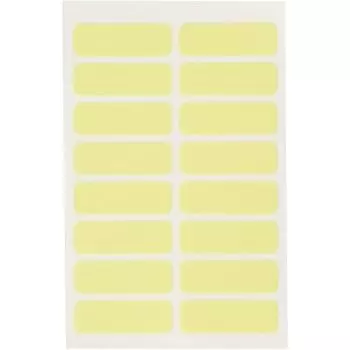 Клевер Не требует глажки/клеящаяся ткань, ПЭТ-этикетка, размер S 3010 мм, желтая, 16 штук 71-733