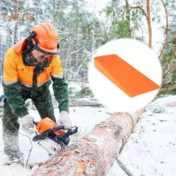 Клин для дерева угловой с шипами стабилизирующий однотонный практичный бензопильный аксессуар для рубки леса садовые принадлежности