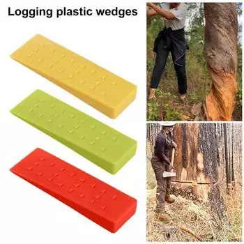 Клинья для валки деревьев с острыми шипами, высокая прочность, утолщенная конструкция, раскалывание деревьев 5inch жёлтый