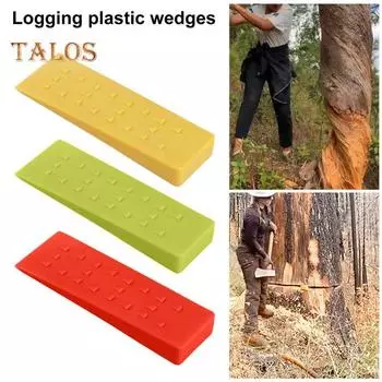 Клинья для валки деревьев с острыми шипами, высокая прочность, утолщенная конструкция, клин для раскалывания деревьев, инструменты для резки деревьев 5inch жёлтый
