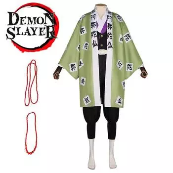 Клинок, рассекающий демонов Химэдзима Гёмей Костюм для косплея Аниме Хэллоуин Полиэстер Наряд XXXL