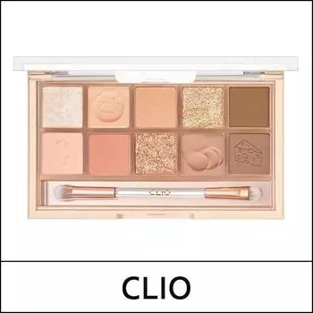 [КЛИО] (воли) Профессиональная палетка для глаз (0,6 г*10 цветов) 1 упаковка / №19 Сыр для сна