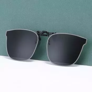 Клип-зажим для солнцезащитных очков, солнцезащитные очки для мужчин, вождение, поляризованные линзы, изменяющие цвет близорукость, чехол для очков, день и ночь, женщины