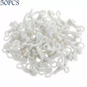 Клипса-замена для подвесной направляющей SWISH, крючок-глайдер для штор, кольца для штор, бегунок для рельса 50PCS