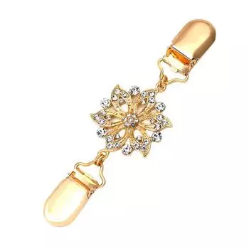 Клипсы-зажимы «Утиный клюв» для кардиганов, винтажная застежка для шали или плаща, зажим со стразами для женщин, для шали, рубашки, платья A