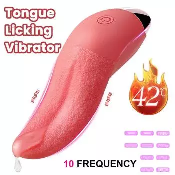 Клиторальный вибратор для лизания, сосания языком, для женщин, стимуляция точки G, сосков, оральный массаж, секс-игрушки
