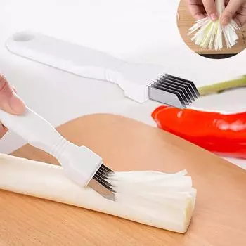 Клочок шелка Нож Овощной резак для зеленого лука Еда Кухня Скоростной измельчитель One Size