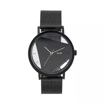 klon Часы Скелетон Прозрачный Сменный Ремешок Простой KLON INVISIBLE UNIVERSAL SHAPES BLACK EDITION 38 мм Мужской Женский [треугольник]