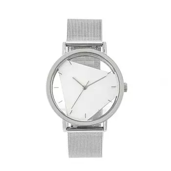 klon Часы Скелетон Прозрачный Сменный Ремешок Простой KLON INVISIBLE UNIVERSAL SHAPES SILVER EDITION 38 мм Мужской Женский [треугольник]