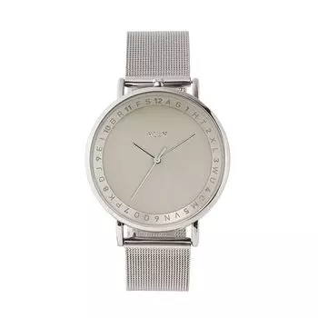 klon Watch Solar Watch сменный ремешок Simple KLON SLIM SOLAR STYLE ENGRAVE TIME 38 мм мужские женские -SILVER MESH-