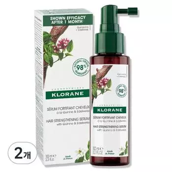Klorane Quinine Edelweiss Scalp Serum Hair Essence, 100ml, 2 units