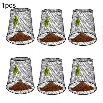 Клош из куриной проволоки, предотвращающий защиту сада от мелких животных чёрный