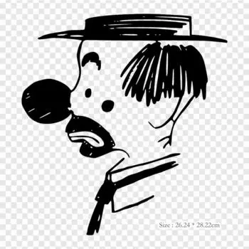 Клоун, черно-белый художественный Джокер, клоун, утюг с термопереносной печатью, виниловые нашивки, наклейки для одежды, аппликации «сделай сам», моющиеся нашивки