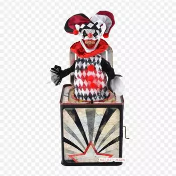 Клоун Джек в коробке, термотрансферная печать, виниловые нашивки, наклейки для одежды, аппликации «сделай сам», моющиеся нашивки