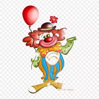 Клоун И Джокер, термопереносная печать, виниловые нашивки, наклейки для одежды, аппликации «сделай сам», моющиеся нашивки