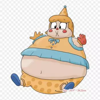 Клоун Инфляция Тела Инфляция Утюг на теплопередаче Печать Виниловые нашивки Наклейка для одежды DIY Аппликации Моющиеся нашивки