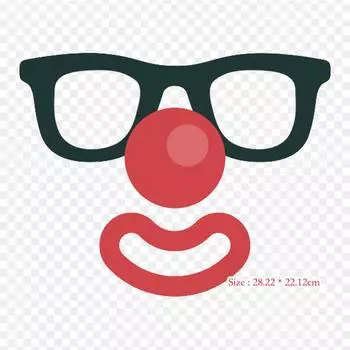 Клоун Макияж It Клоун Утюг на термопереносной печати виниловые нашивки наклейки для одежды DIY аппликации моющиеся патчи