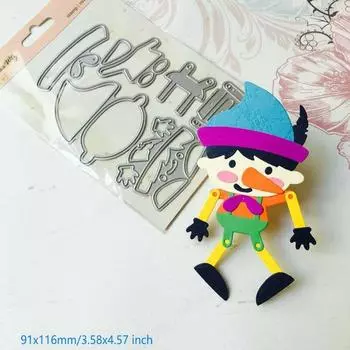Клоун мальчик резные штампы металлический трафарет DIY Скрапбукинг альбом бумажная карта тиснение ремесленный декор искусство высечки люди
