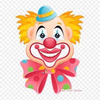 Клоун рисунок злого железа на теплопередаче печати виниловые нашивки наклейки для одежды DIY аппликации моющиеся нашивки