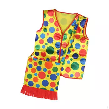 Клоунский жилет, жилет, наряд, сумка, костюм для ролевой игры на Хэллоуин,