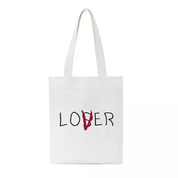 Клуб неудачников с героями мультфильмов, повседневные сумки с принтом ужасов в стиле Харадзюку, новая парусиновая сумка-шоппер, забавные мужские и женские сумки на плечо из фильма 24*26cm