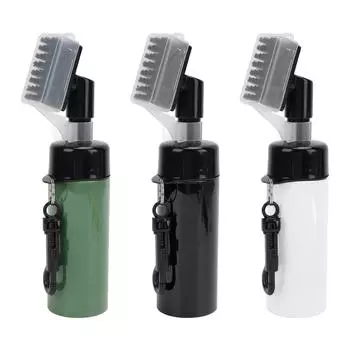 Клубная щетка для очистки, профессиональная, эффективная, пресс-типа, 120 мл, большая емкость для бутылки с водой, портативная Black