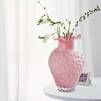 Клубничная ваза Домашнее украшение Стекло Ручная работа Аксессуары Банка Орнамент Цветок для стола