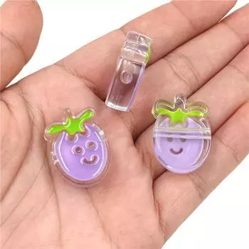 Клубничное капающее масло креативные свободные бусины акриловые фруктовые подвески 5 шт DIY ювелирный материал вишня для изготовления ожерелий модные аксессуары Cherry светло-розовый