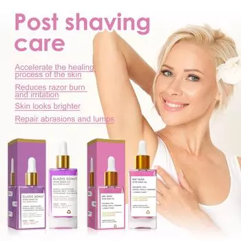 Клубничное масло после бритья для женщин для гладкой кожи, мягкое масло после бритья, масло после бритья клубника, мягкое масло после бритья 40 мл One Size фиолетовый