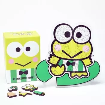 Клубничный фрагмент Kerokerokeroppi Jigsaw Puzzle Sanrio Puzzle Деревянный подарок Present