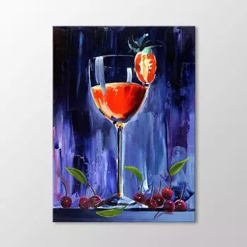 Клубничный коктейльный стол