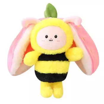 Клубника, превращенная в куклу, плюшевая игрушка, детская подушка для сна, детский подарок на день рождения девочки, рождественский подарок, кукла-кролик, пчела 20cm