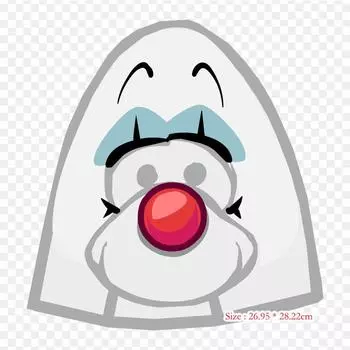 Клубный макияж пингвинов Клубный остров пингвинов, термопереносная печать, виниловые нашивки, наклейки для одежды, аппликации «сделай сам», моющиеся нашивки