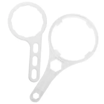 Ключ для бутылок Фильтр для воды Передняя мембрана Ключ для пластикового корпуса Канистра Обратный для 23.00X12.50X1.00CM белый