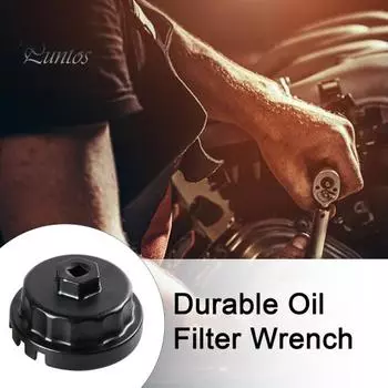 Ключ для масляного фильтра, сверхмощная головка масляного фильтра, головка для снятия инструмента, картридж, ключ для корпуса масляного фильтра для Camry Honda чёрный