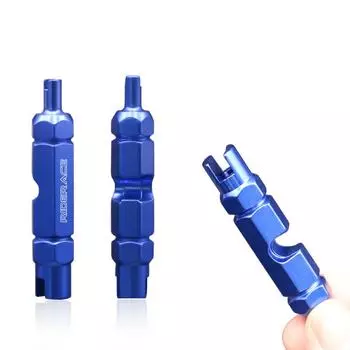 Ключ для насадки на велосипедную шину Инструмент для сердечника вентиля MTB Велосипедный двухсторонний портативный ключ для снятия и разборки Инструменты для ремонта шоссейных велосипедов чёрный