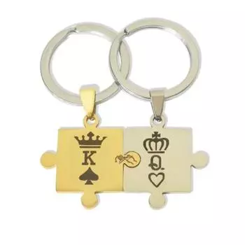 Ключ для пары ключей KQ King Queen из нержавеющей стали Chian Q