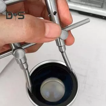 Ключ для ремонта объектива с двойным наконечником, компактный размер, портативный многоразовый ключ для ремонта объектива телескопа камеры, профессиональный инструмент серебряный