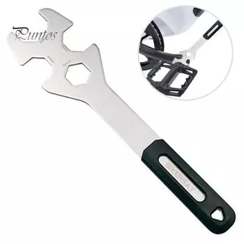 Ключ для рулевой колонки передней вилки велосипеда, ручка из ПВХ, нержавеющая сталь 30/32/36 мм, ключ для рулевой колонки для шоссейного горного велосипеда, инструмент для установки и снятия, ремонт велосипеда чёрный/серебряный