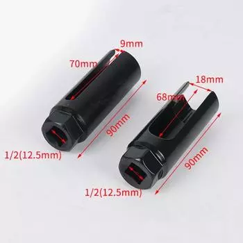 Ключ для снятия датчика кислорода, инструмент для снятия автомобильного датчика кислорода, специальные инструменты для ремонта автомобиля 9 мм и 18 мм