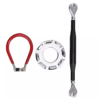 Ключ для спиц велосипеда 8 отверстий стальной инструмент для спиц велосипеда с красным длинным ключом для спиц велосипеда