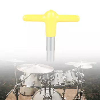 Ключ для ударных инструментов, инструмент для ударных инструментов, сверло с Т-образной ручкой, нескользящий прочный регулировочный ключ для красный