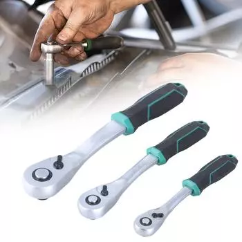 Ключ на 90 зубьев Ключ с храповым механизмом Гаечный ключ 1/2 дюйма 3/8 дюйма 1/4 дюйма Гладкий инструмент для эффективной работы в ограниченном пространстве 6.3mm