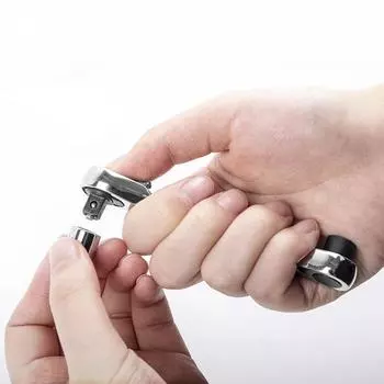 Ключ с храповым механизмом 2 в 1, мини-отвертка с двусторонним шлицем, рукоятка, 72-зубчатый быстрый малый гаечный ключ 1 шт.