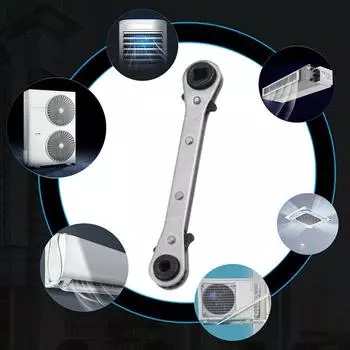 Ключ с храповым механизмом из углеродистой стали для обслуживания бытовых и коммерческих холодильников A