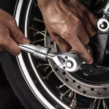 Ключ с трещоткой, быстросъемный ключ с 72 зубцами, регулируемая головка из хром-ванадиевой стали для авто Length 165mm